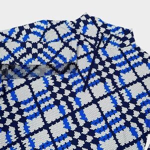 IBKUL 1/4 Zip Pullover Women Medium Sonika Blue Navy UPF 50 Mesh Long Sleeve New